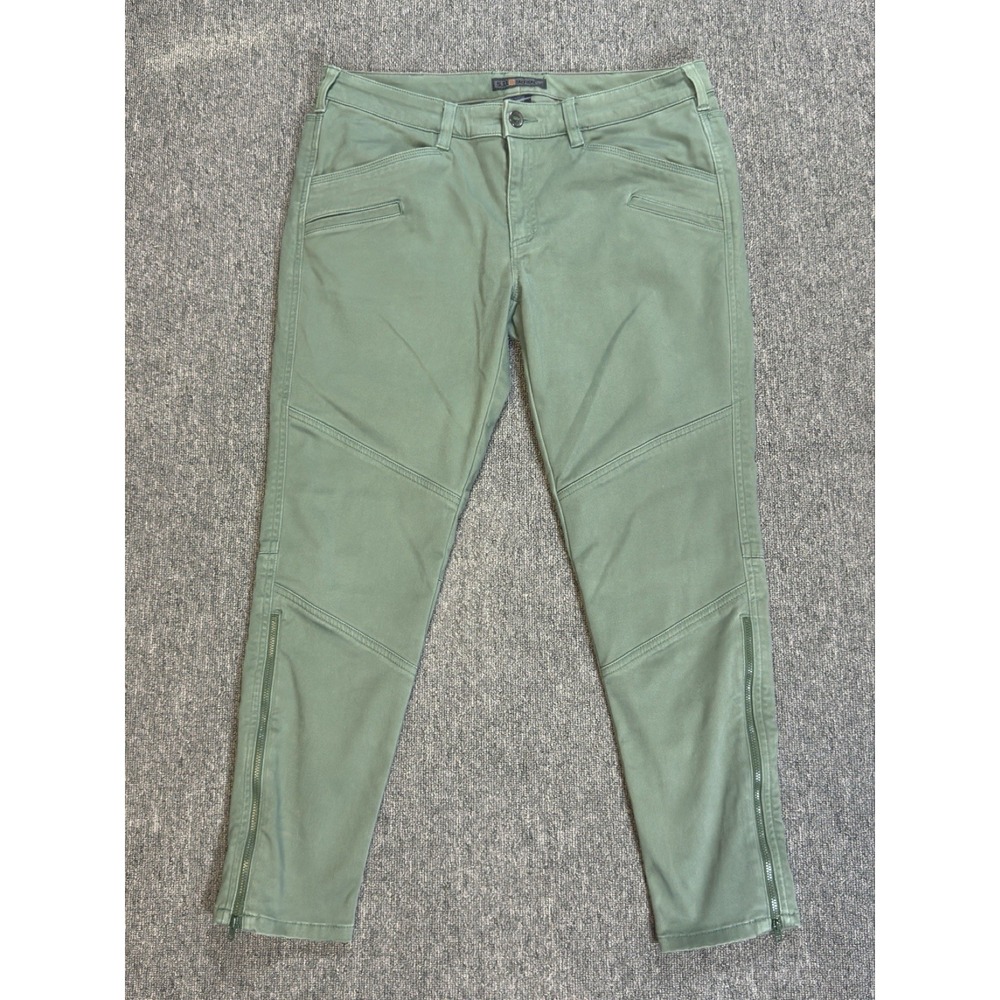 5.11 Tactical Defender-Flex Pants Women's Size 14R Green w/ Calf zipper Hiking
